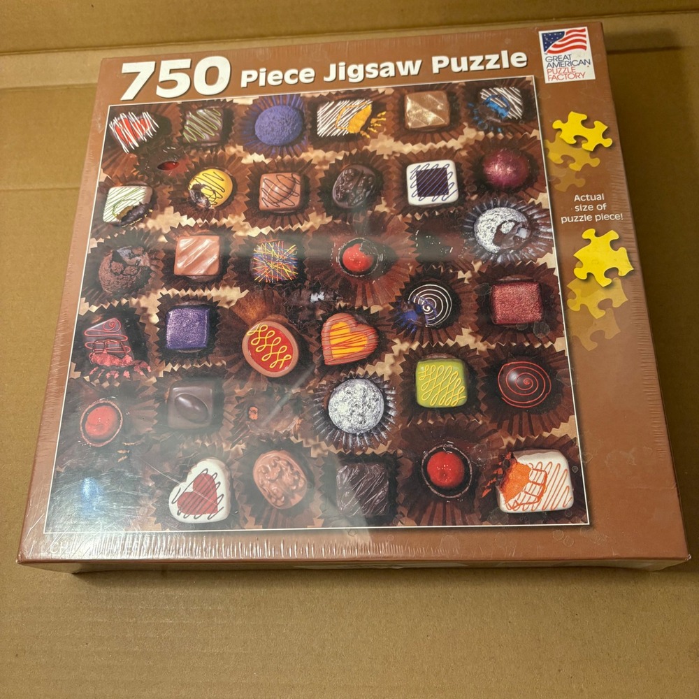 NEW Sealed Great American Puzzle Factory‎ 750 Piece Chocolates by Peter Anton